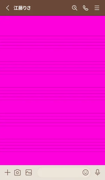 [LINE着せ替え] 音楽カラーノート/ホットピンク/ベージュの画像2