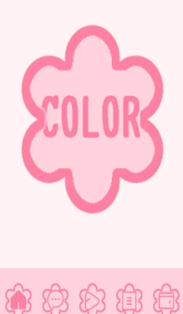 [LINE着せ替え] pink color C48の画像1
