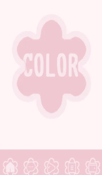 [LINE着せ替え] pink color C50の画像1