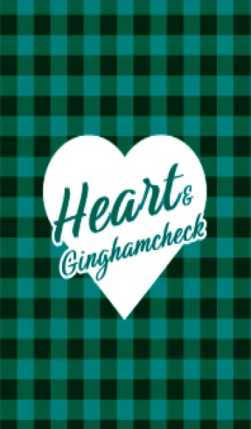 [LINE着せ替え] ハート ギンガムチェック 123の画像1