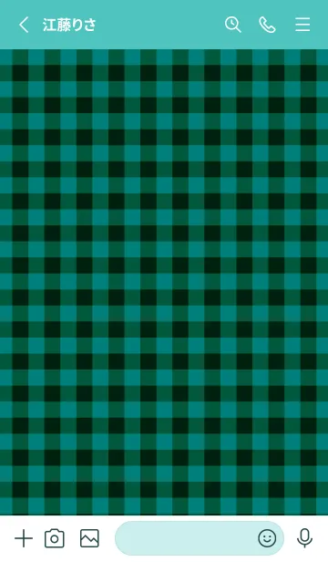 [LINE着せ替え] ハート ギンガムチェック 123の画像2