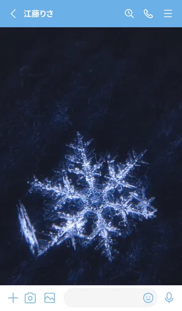 [LINE着せ替え] Real Snow Crystal #6-3の画像2