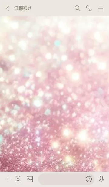 [LINE着せ替え] Cute Pink-KIRAKIRA 4の画像2