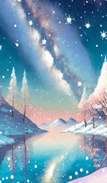 [LINE着せ替え] 優美な冬の風景の着せかえ(Winter-983)の画像1