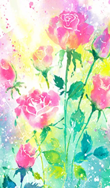 [LINE着せ替え] 薔薇(バラ)の花の着せかえ(R1037)の画像1