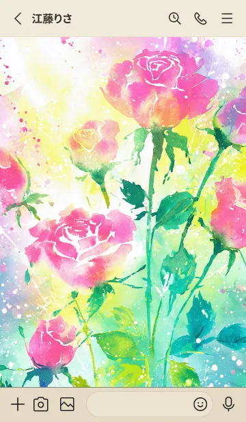 [LINE着せ替え] 薔薇(バラ)の花の着せかえ(R1037)の画像2
