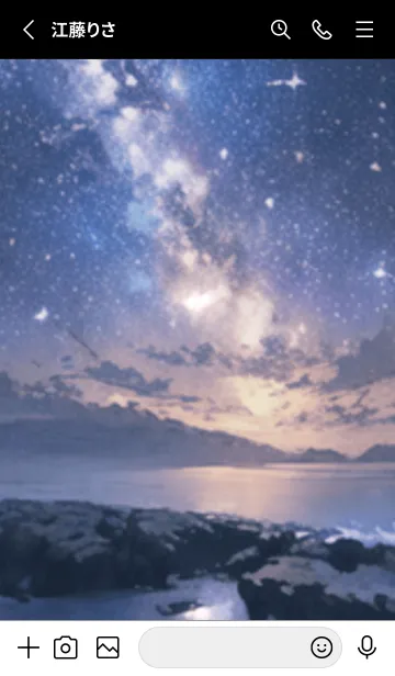 [LINE着せ替え] 銀河の冬空 #MH14。の画像2