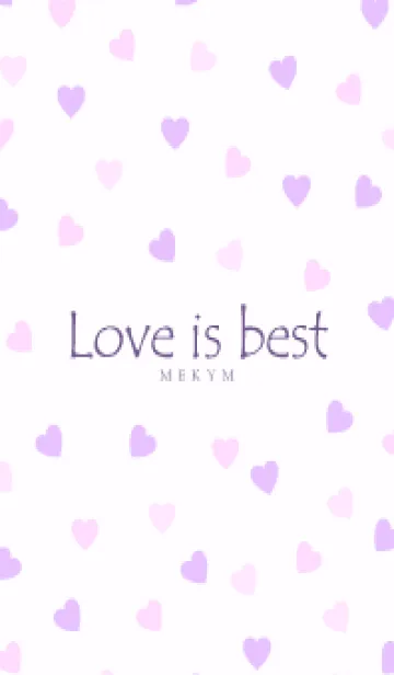 [LINE着せ替え] Love is best PURPLE PINK-MEKYM 24の画像1