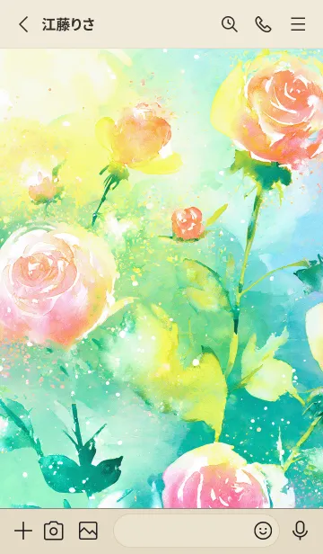 [LINE着せ替え] 薔薇(バラ)の花の着せかえ(R1041)の画像2