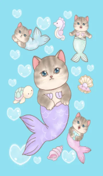 cutest Cat mermaid 135の着せ替えメイン画像