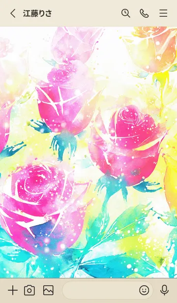 [LINE着せ替え] 薔薇(バラ)の花の着せかえ(R1042)の画像2