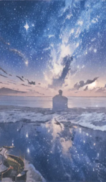 [LINE着せ替え] 銀河の冬空 #MI04。の画像1