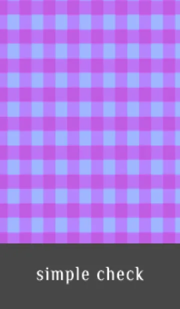 [LINE着せ替え] シンプル チェック 50の画像1