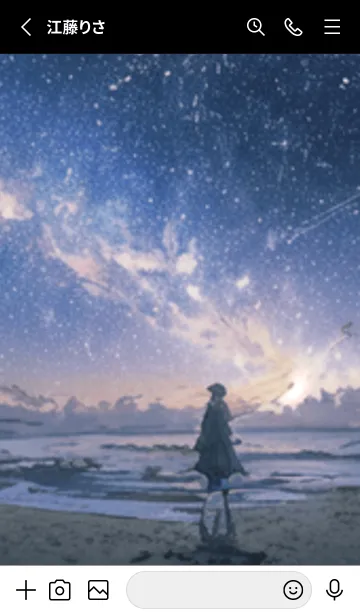 [LINE着せ替え] 銀河の冬空 #MI01。の画像2