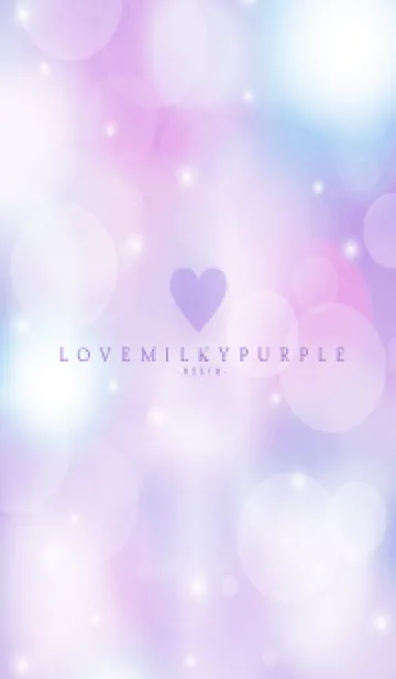 [LINE着せ替え] LOVE MILKY PURPLE - MEKYM 16の画像1