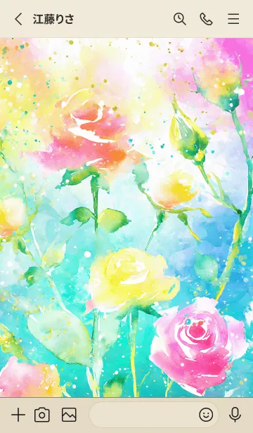 [LINE着せ替え] 薔薇(バラ)の花の着せかえ(R1050)の画像2