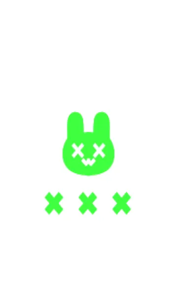 [LINE着せ替え] 地雷うさぎ(white2-05)の画像1