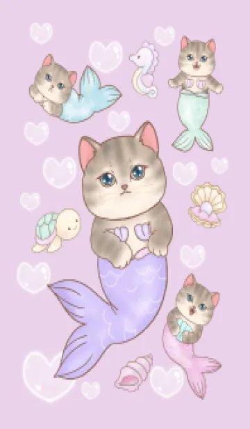 cutest Cat mermaid 132の着せ替えメイン画像