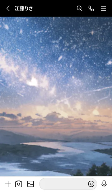 [LINE着せ替え] 銀河の冬空 #MH016。の画像2