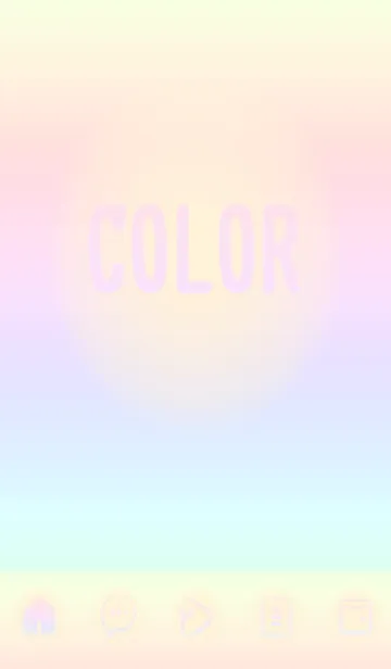 [LINE着せ替え] yellow color rainbow D08の画像1