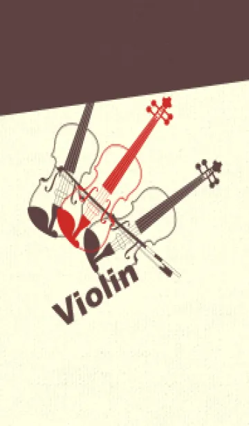 [LINE着せ替え] Violin 3カラー チェリーレッドの画像1