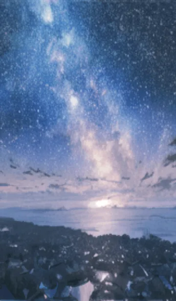[LINE着せ替え] 銀河の冬空 #MH012。の画像1