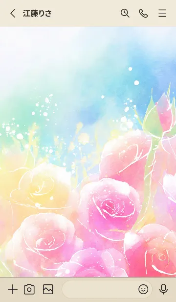 [LINE着せ替え] 薔薇(バラ)の花の着せかえ(R1060)の画像2