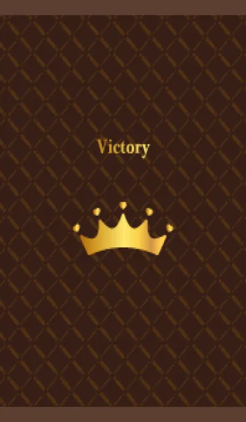 [LINE着せ替え] ハートの王冠 茶色の画像1