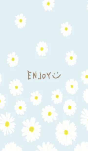 [LINE着せ替え] 白いデイジー舞う11の画像1