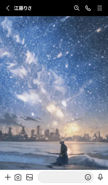 [LINE着せ替え] 銀河の冬空 #MI014。の画像2