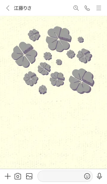 [LINE着せ替え] Piano clover アッシュグレイの画像2