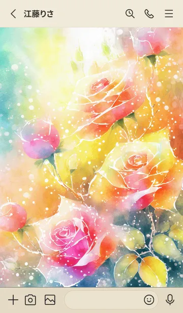 [LINE着せ替え] 薔薇(バラ)の花の着せかえ(R1063)の画像2