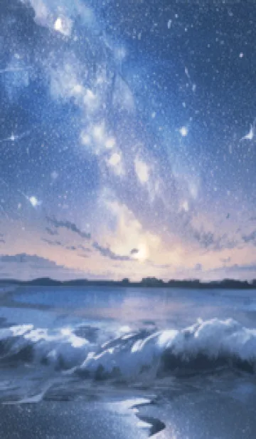 [LINE着せ替え] 銀河の冬空 #MJ32。の画像1