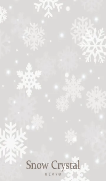[LINE着せ替え] SnowCrystal-NATURAL GRAY 14の画像1