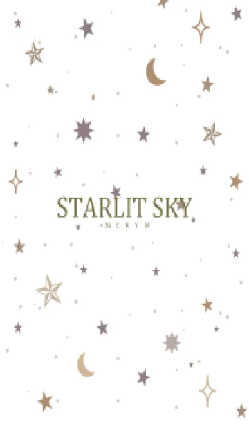 [LINE着せ替え] SIMPLE STARLIT SKY WHITE - MEKYM 25の画像1