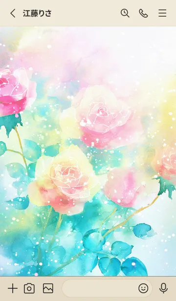 [LINE着せ替え] 薔薇(バラ)の花の着せかえ(R1068)の画像2