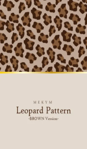 [LINE着せ替え] Leopard Pattern BROWN 2の画像1