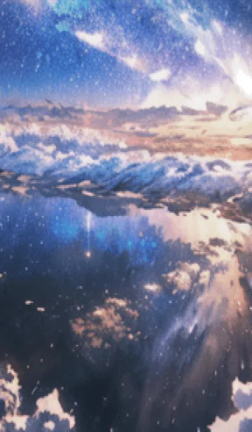 [LINE着せ替え] 銀河の冬空 #MI021。の画像1