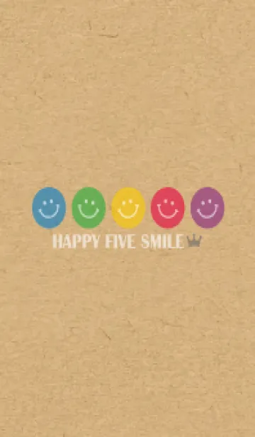 [LINE着せ替え] HAPPY FIVE SMILE CROWN - MEKYM 25の画像1