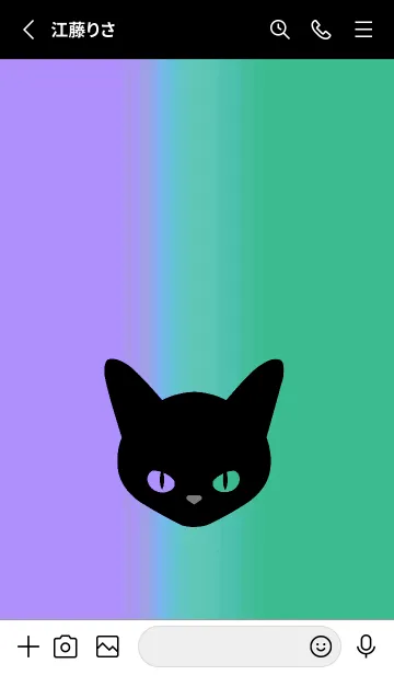 [LINE着せ替え] ブラック キャット 237の画像2