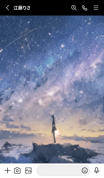 [LINE着せ替え] 銀河の冬空 #MI018。の画像2