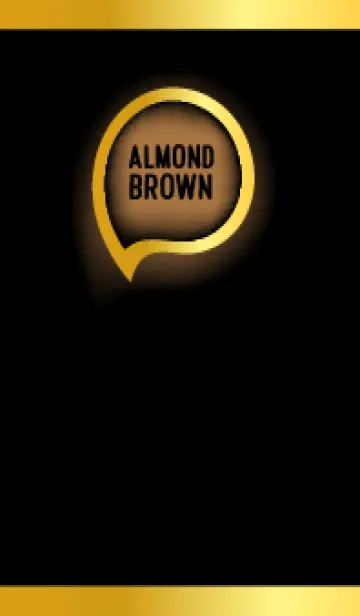 [LINE着せ替え] Almond Brown Gold In Black Theme (JP)の画像1