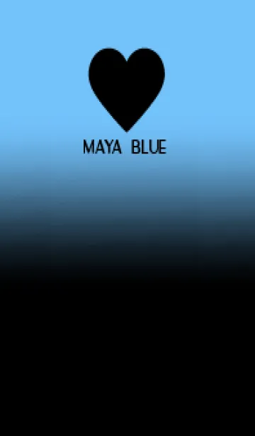 [LINE着せ替え] Black & Maya Blue Theme V.5 (JP)の画像1