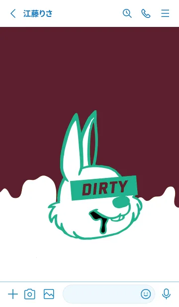 [LINE着せ替え] ダーティ ラビット .10の画像2