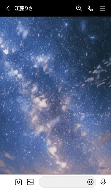 [LINE着せ替え] 銀河の冬空 #MJ27。の画像2