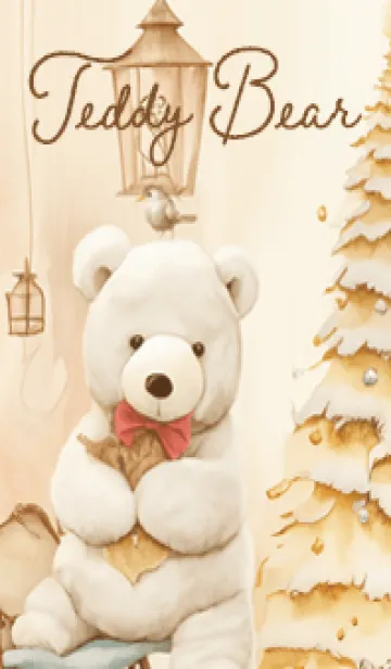 [LINE着せ替え] beige♡ナチュラルなクマ05_1の画像1