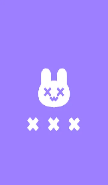 [LINE着せ替え] 地雷うさぎ(white3-08)の画像1