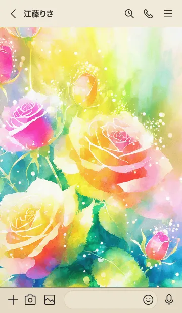 [LINE着せ替え] 薔薇(バラ)の花の着せかえ(R1079)の画像2