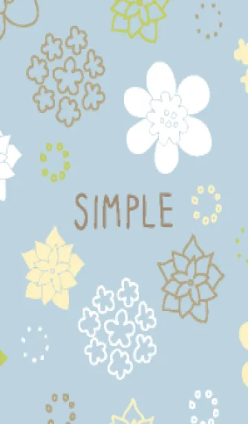 [LINE着せ替え] 北欧風花々の画像1