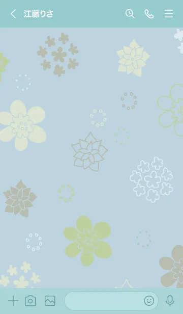 [LINE着せ替え] 北欧風花々の画像2